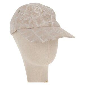 CHANEL New Travel line Cap Nylon M Beige CC Auth